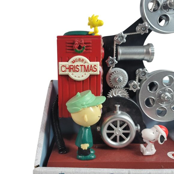 Peanuts Christmas Animated Musical Table Piece Movie Projector WORKS 2023 NEW - Picture 3 of 11